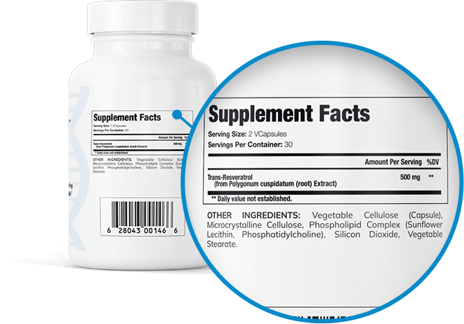 Resveratrol Supplemental Facts