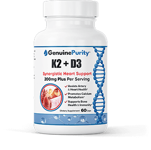 GenuinePurity® Vitamin K2 and Vitamin D3