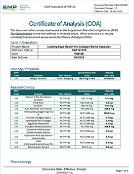 GenuinePurity Certificate of Authenticity