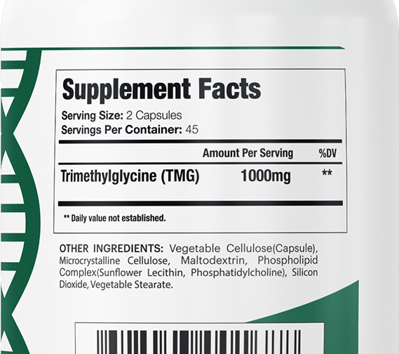 GenuinePurity Liposomal TMG Supplement Facts