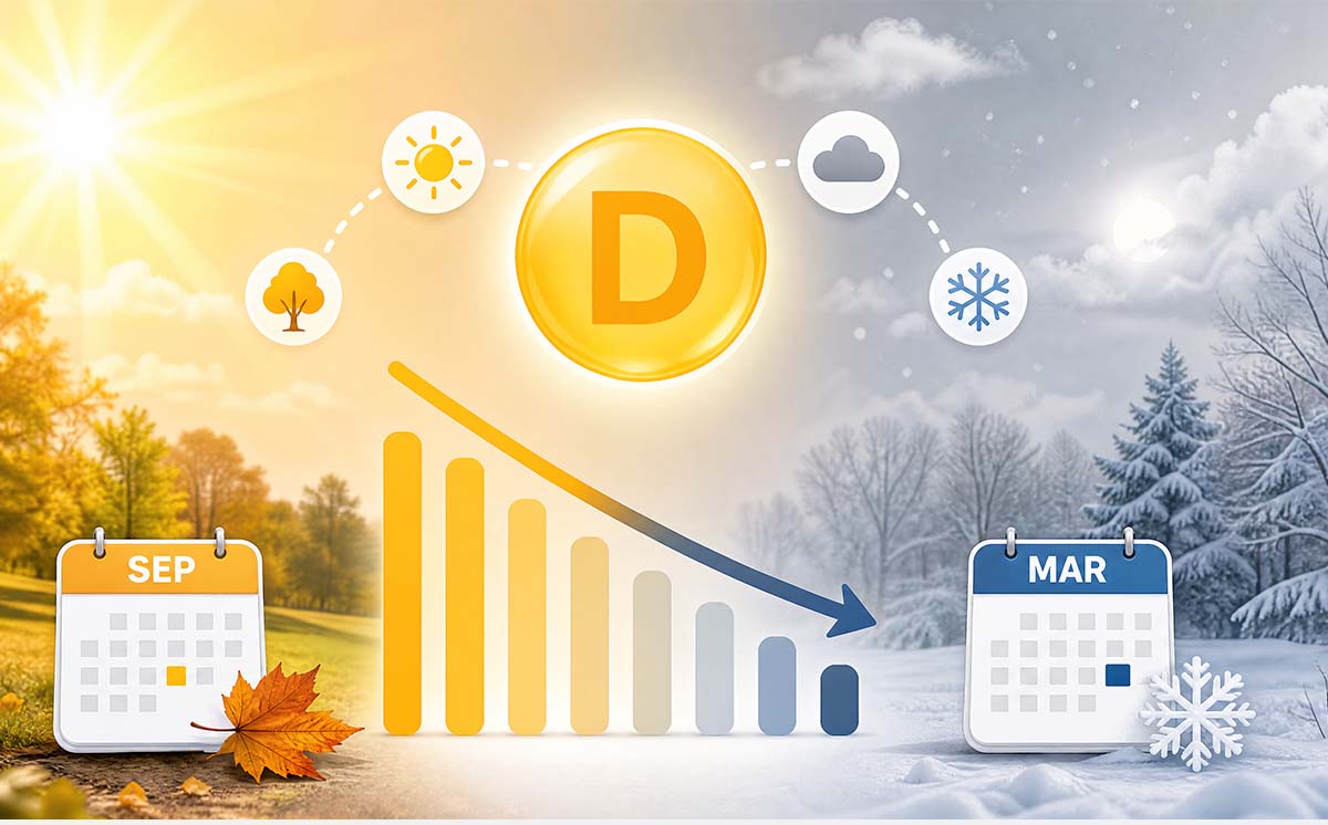 Your Vitamin D Is About to Drop: What Happens to Your Levels Between September and March